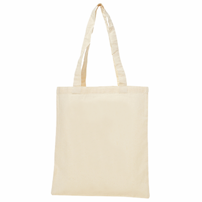 【受注生産】コットン薄手トート/ テキスト（ナチュラル生地 × 黒文字）