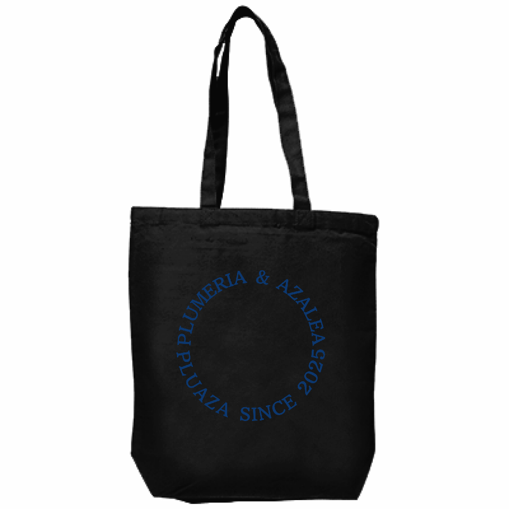 【受注生産】キャンバス厚手トート(M) 黒生地 / 文字カラー１２種類！