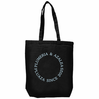 【受注生産】キャンバス厚手トート(M) 黒生地 / 文字カラー１２種類！