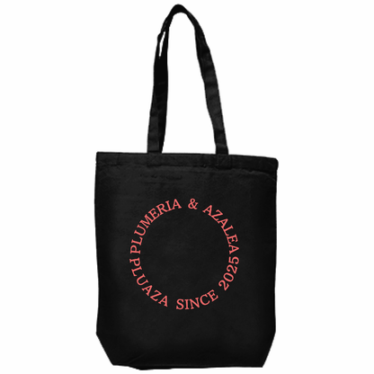 【受注生産】キャンバス厚手トート(M) 黒生地 / 文字カラー１２種類！