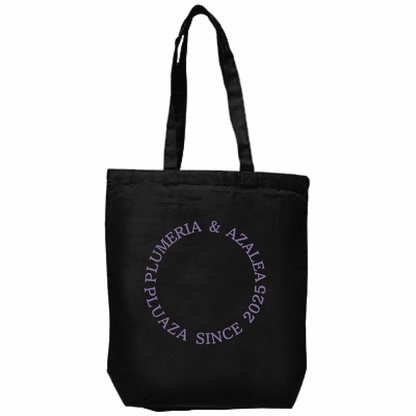 【受注生産】キャンバス厚手トート(M) 黒生地 / 文字カラー１２種類！