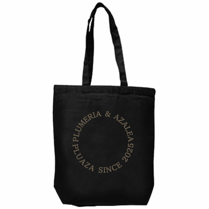 【受注生産】キャンバス厚手トート(M) 黒生地 / 文字カラー１２種類！