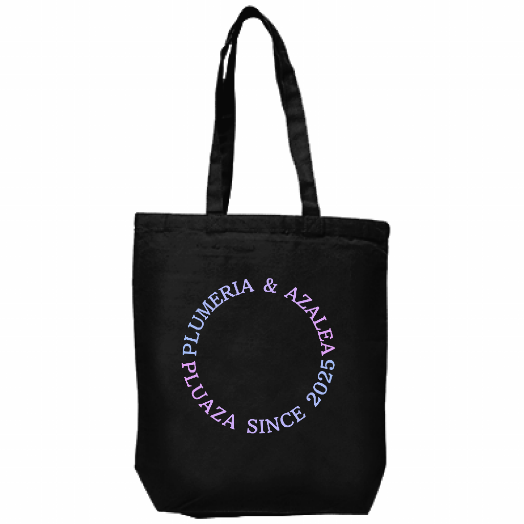 【受注生産】キャンバス厚手トート(M) 黒生地 / 文字カラー１２種類！