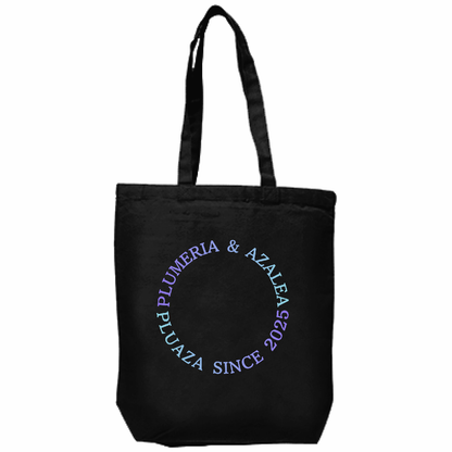 【受注生産】キャンバス厚手トート(M) 黒生地 / 文字カラー１２種類！