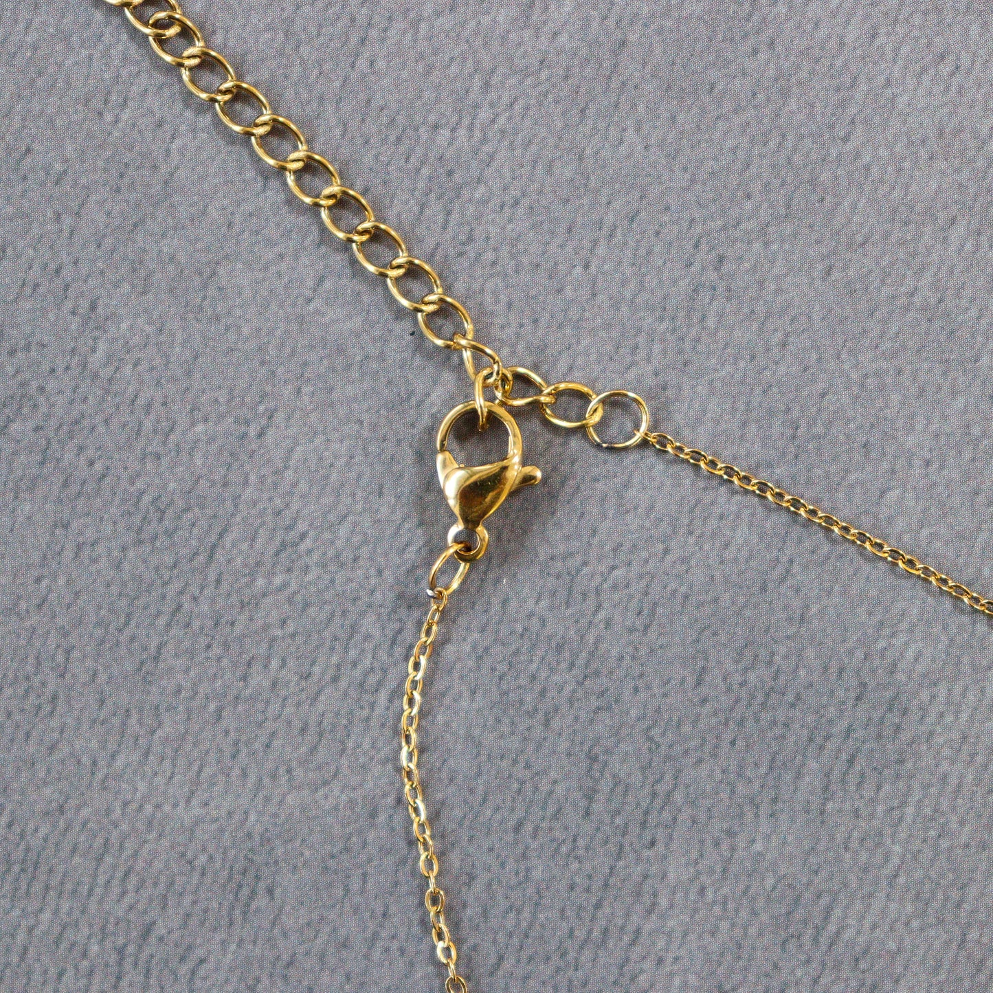 【貝殻パール】一粒ネックレス (ゴールド)