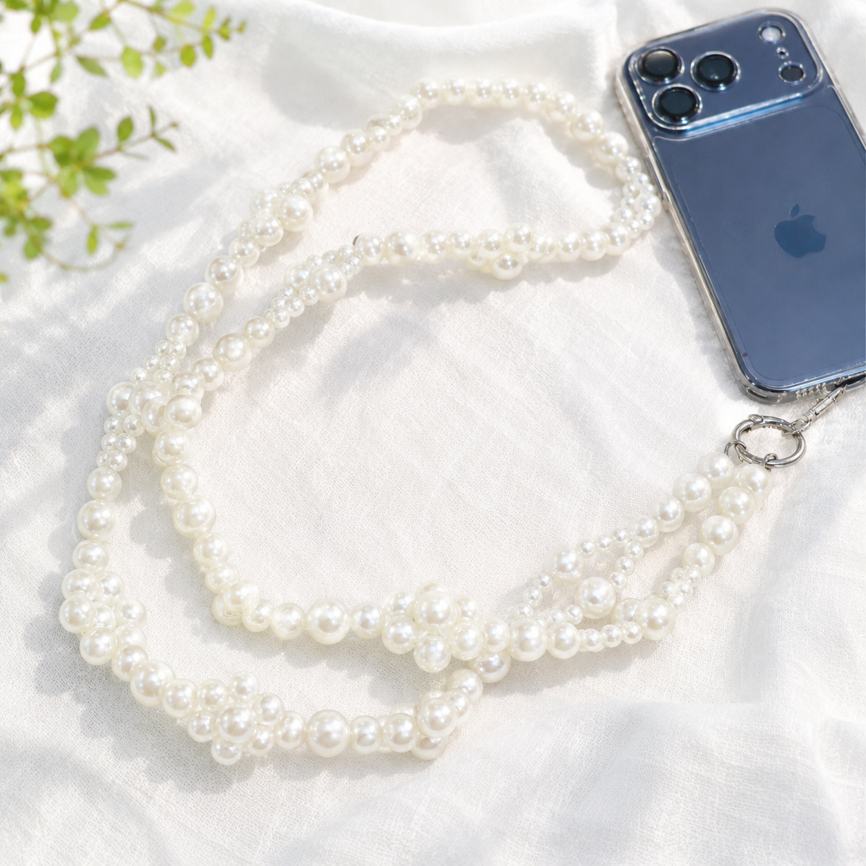 【アクリルパール】スマホショルダー（ストラップ）