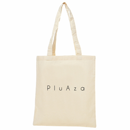 【受注生産】コットン薄手トート/ テキスト（ナチュラル生地 × 黒文字）