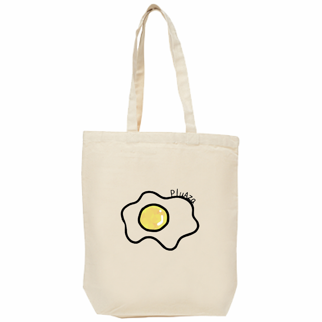 【受注生産】キャンバス厚手トート (M) / 目玉焼き